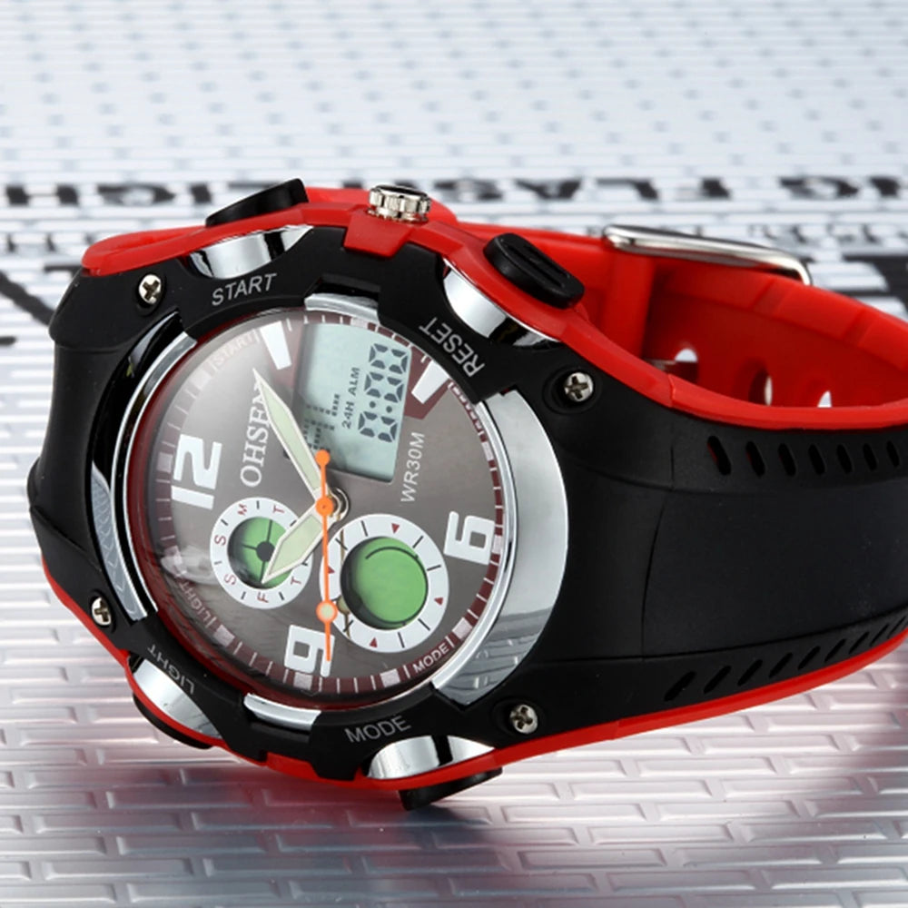 Fashion Digital LED Analog Kids Watch Inspirational Watches