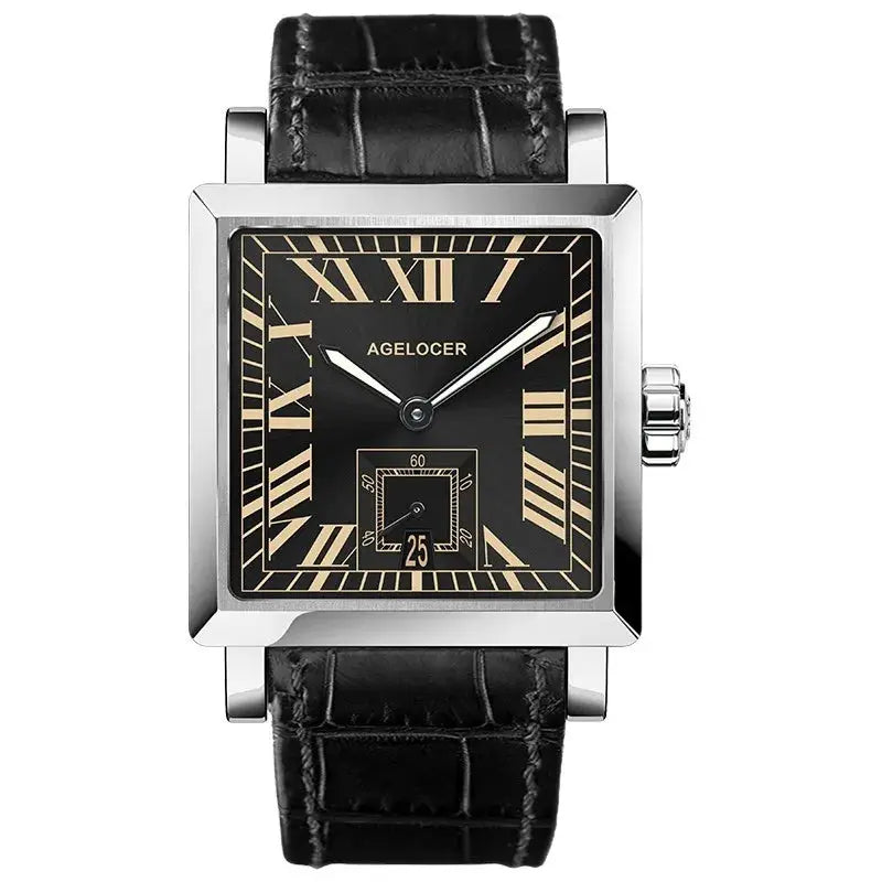 Square Business Formal Automatic Mechanical Inspirational Watches