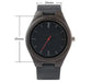 Dark Wooden Watch for Men & Women – Premium Bamboo Quartz Watch with Leather Strap - Inspirational Watches