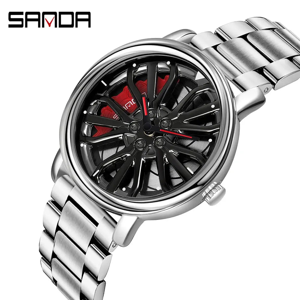 360 Degree Rotating Stainless Steel watch Inspirational Watches