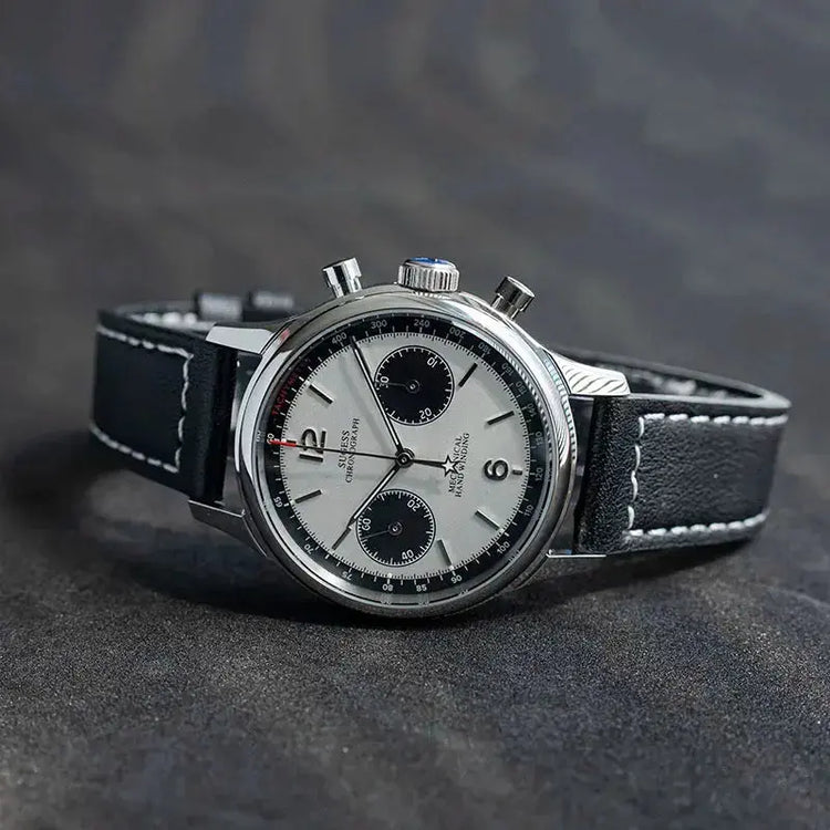 Mechanical Chronograph Panda Wristwatch Air Force Sapphire Waterproof Inspirational Watches