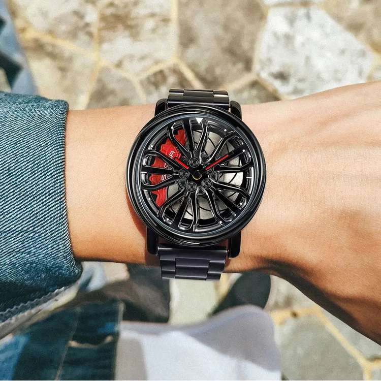 360 Degree Rotating Stainless Steel watch Inspirational Watches