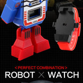 Digital Robot Transformation Cartoon Kids Sports Watch Inspirational Watches