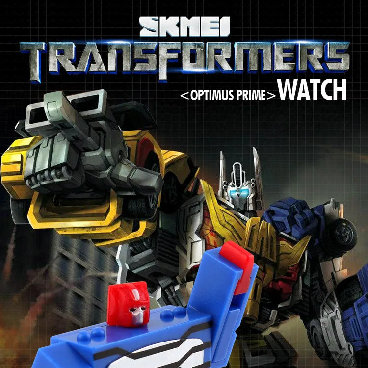 Digital Robot Transformation Cartoon Kids Sports Watch Inspirational Watches