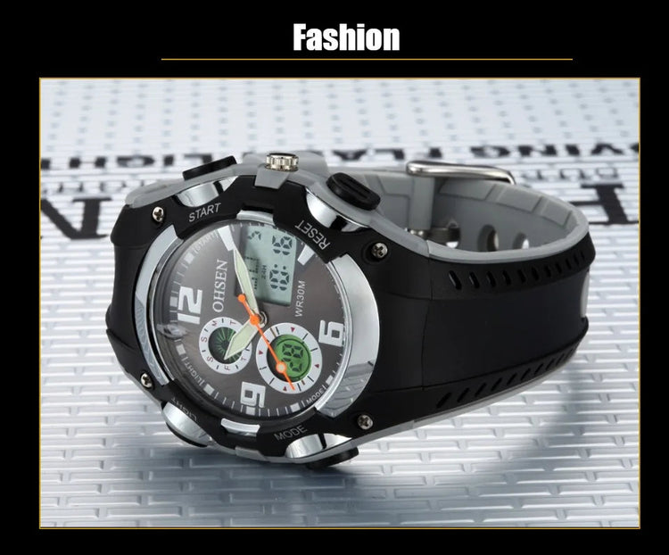 Fashion Digital LED Analog Kids Watch Inspirational Watches