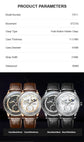Moon Phase Mechanical Automatic Water Resistant Inspirational Watches