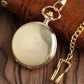 Classic Gold Mechanical Hand Winding Pocket Watch Inspirational Watches