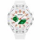 Analog-Digital Sports Watch in White Rose
