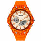 Analog-Digital Sports Watch in Orange
