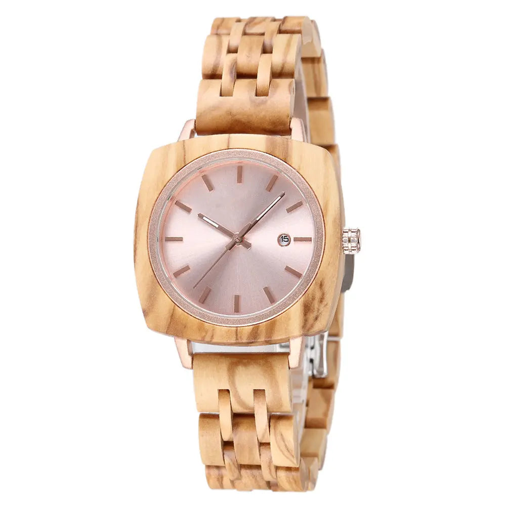 Retro Craft Square Wooden Watch Inspirational Watches