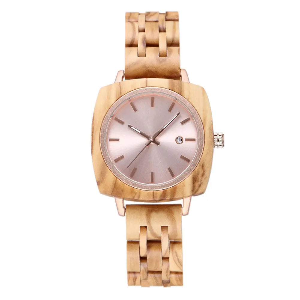 Retro Craft Square Wooden Watch Inspirational Watches