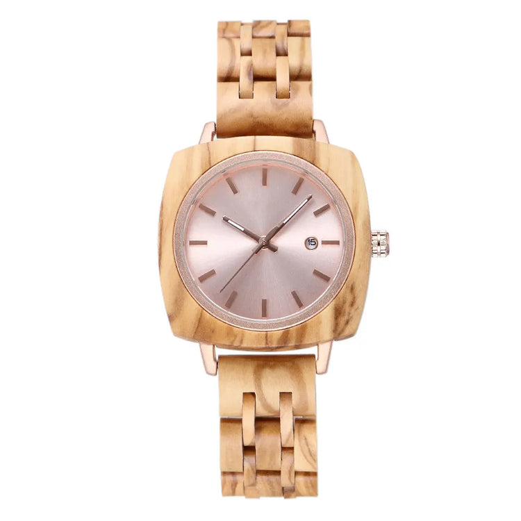 Retro Craft Square Wooden Watch Inspirational Watches