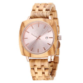 Retro Craft Square Wooden Watch Inspirational Watches