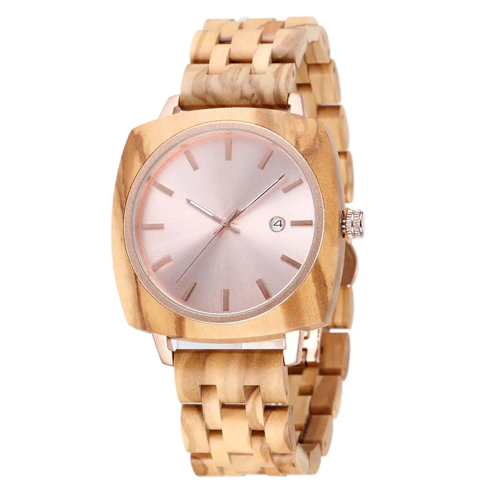 Retro Craft Square Wooden Watch Inspirational Watches