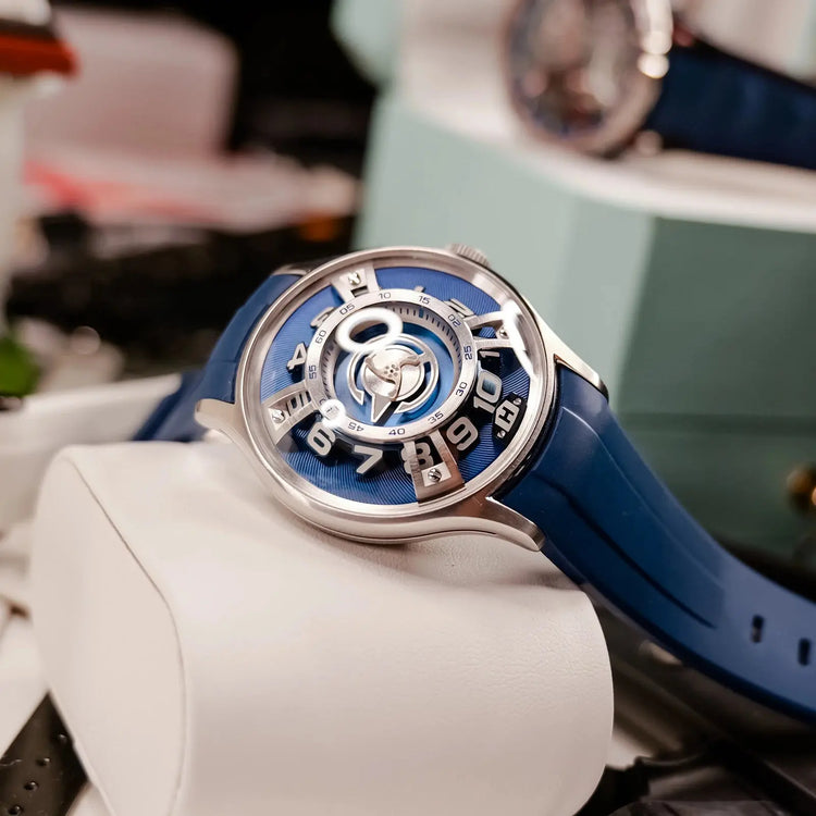 Curvature Engine Star Ship Automatic Super Luminous Blue Nightlight Automatic Inspirational Watches