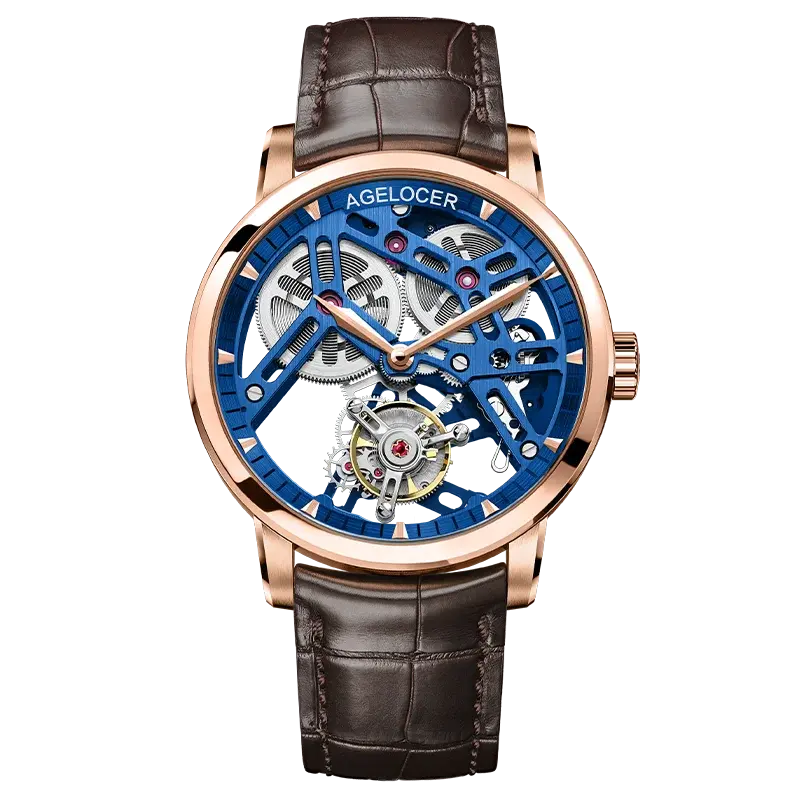 Tourbillon Luxury Skeleton Manual Mechanical Inspirational Watches