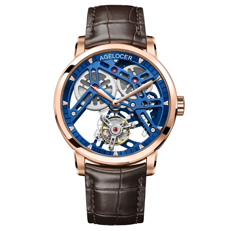 Tourbillon Luxury Skeleton Manual Mechanical Inspirational Watches