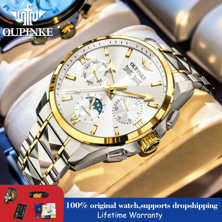 Luxury Business Moon Phase Watch - Inspirational Watches