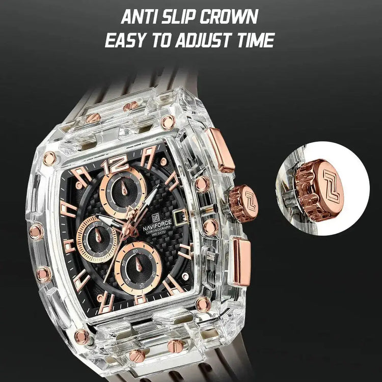 Transparent Tonneau Chronograph Watch Inspirational Watches
