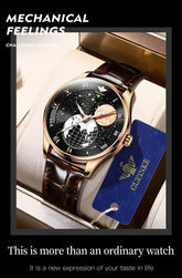 Moon Phase Starry Sky Japan Automatic Mechanical Wristwatch Inspirational Watches