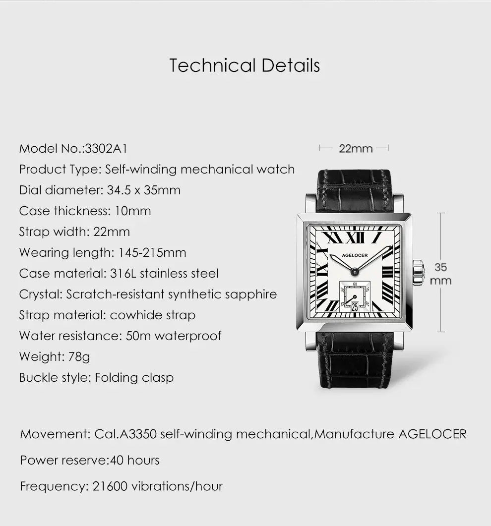 AGELOCER Original Codex Watch Men&