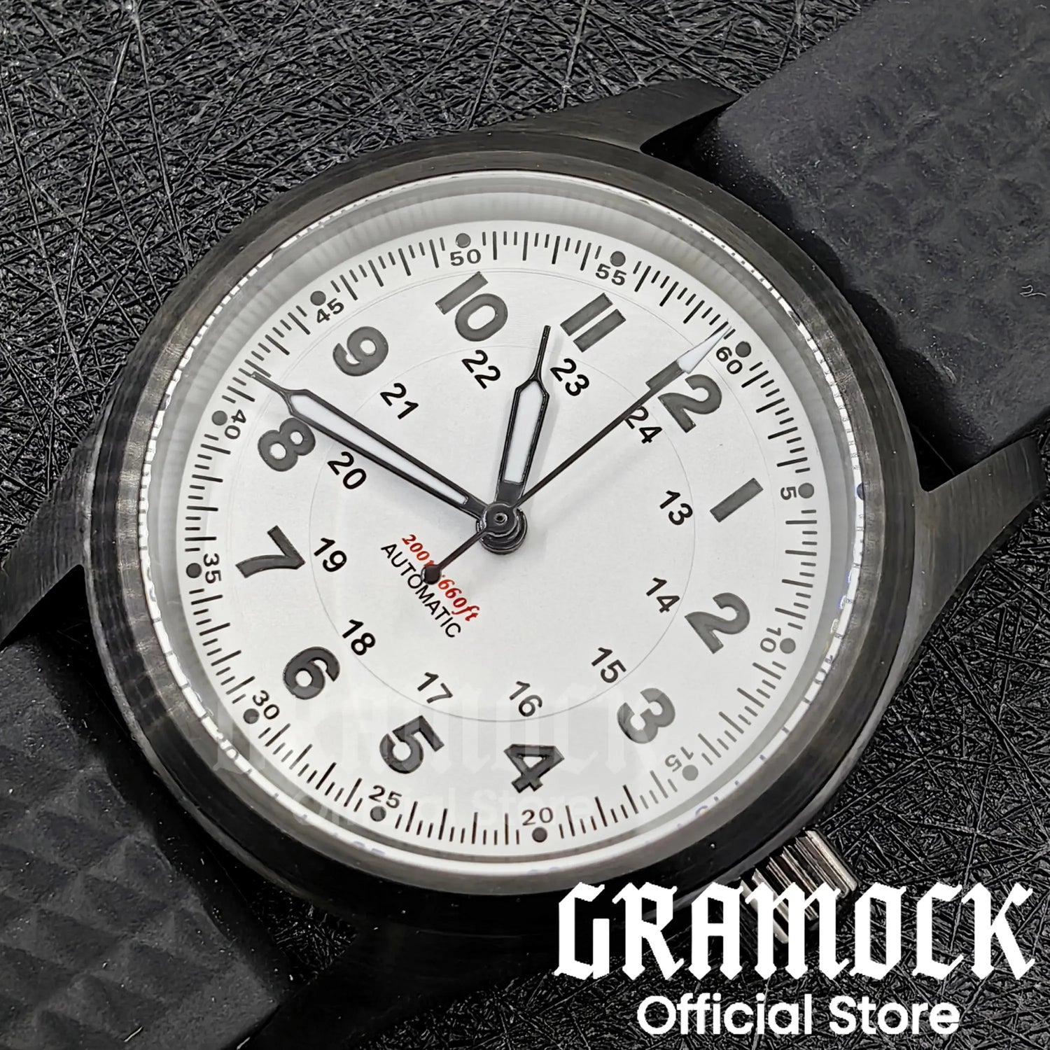 Retro Watch 200m Waterproof Leather Bracelet Domed Sapphire Pilot Dive - Inspirational Watches