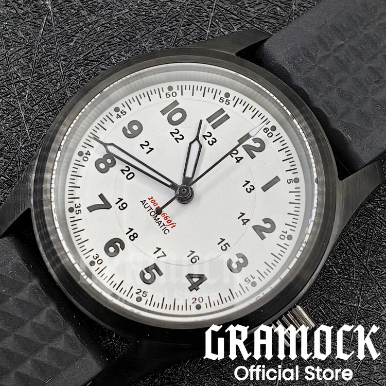 Retro Watch 200m Waterproof Leather Bracelet Domed Sapphire Pilot Dive - Inspirational Watches