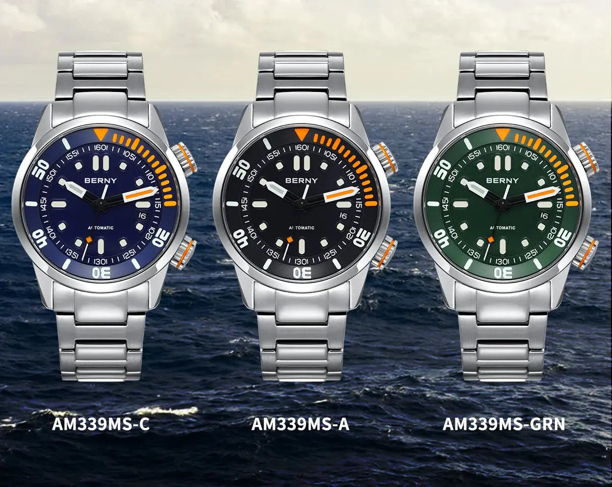 Automatic Dive Super Luminous Sapphire Swim Sport Mechanical Inspirational Watches