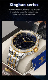 Original Automatic Watch for Men Luxury Japanese Diamond Luminous Inspirational Watches