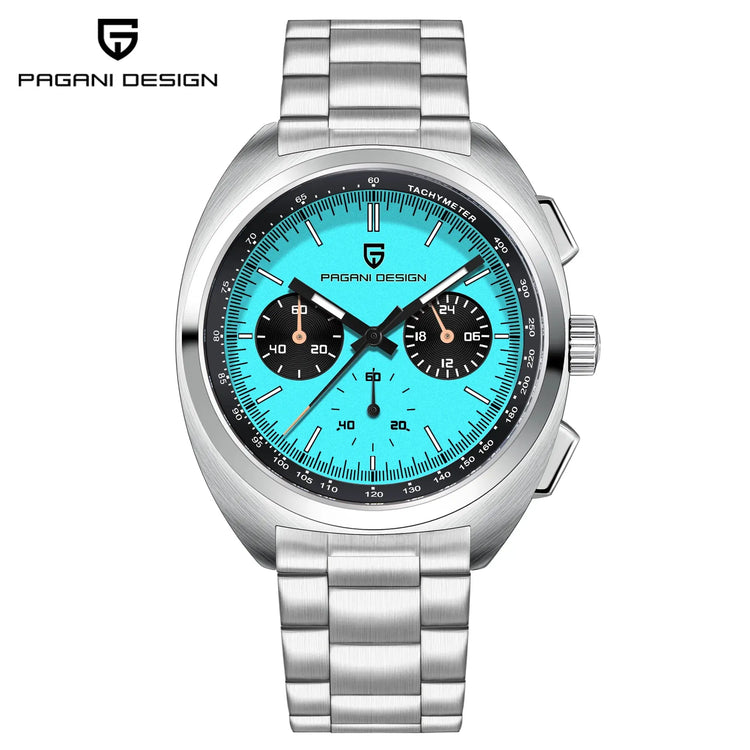 Luxury 40mm Stainless Steel Sports Watch with Chronograph - Inspirational Watches