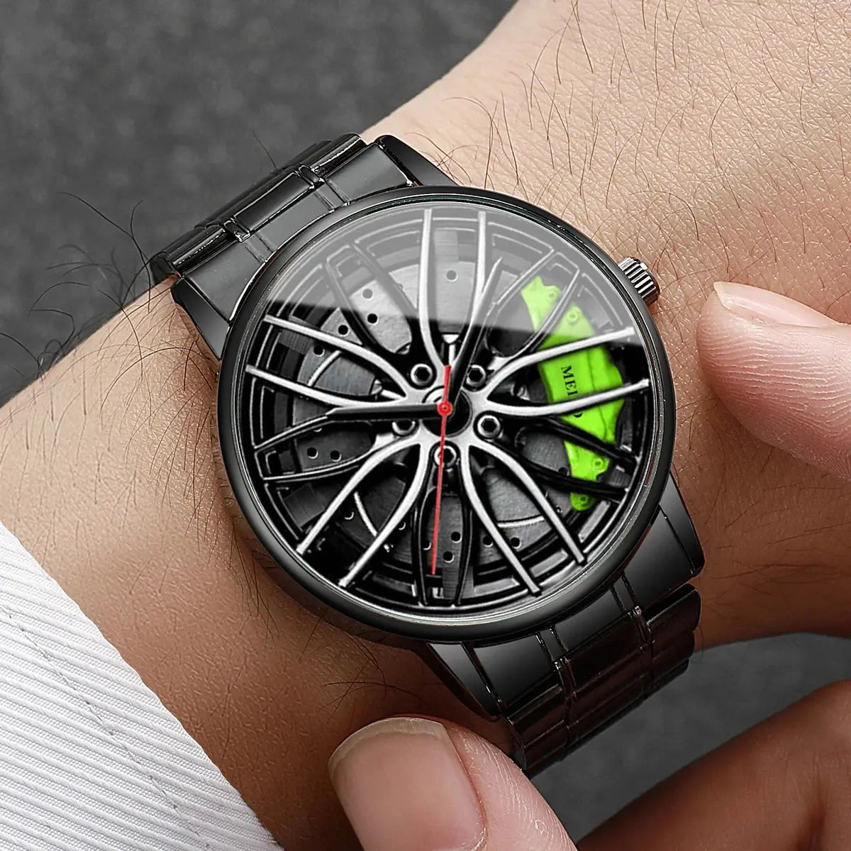 Car Wheel Stainless Steel Watch Inspirational Watches