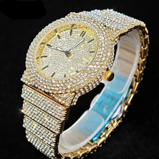 Iced Out Watch Fashion Hip Hop Full Diamond - Inspirational Watches