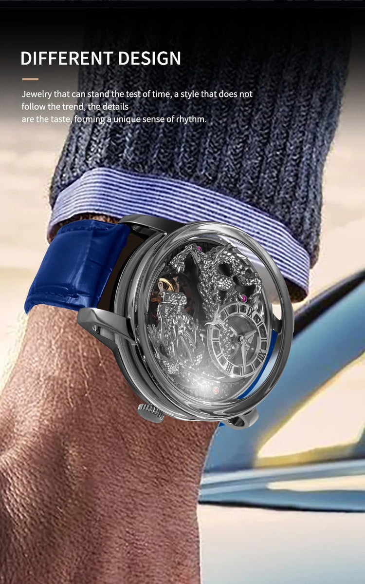 PINDU Develops And Designs New M2797B Automatic Mechanical Watch Men Watches 45.5MM Luxury High-end Quality Wristwatch Men Gift Inspirational Watches