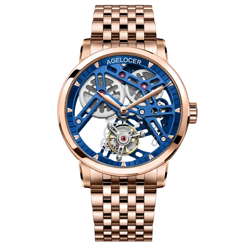 Tourbillon Luxury Skeleton Manual Mechanical Inspirational Watches