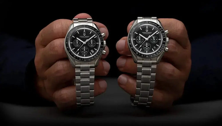 Luxury Business Mens Watches Chronograph AR Sapphire Mirror Waterproof - Inspirational Watches