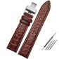 Premium Crocodile-Pattern Leather Watch Strap