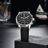 Chronograph Japan Vk63 Sport Quartz Wristwatch Sapphire Date 100m Waterproof - Inspirational Watches