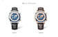 World Time Automatic Mechanical Calendar Stainless Steel Inspirational Watches