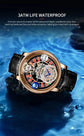 Relogio PINDU Fixed Roulette Watch Latest Design Quartz Watch Men Waterproof Leather Man Wristwatch Upgraded Version Inspirational Watches