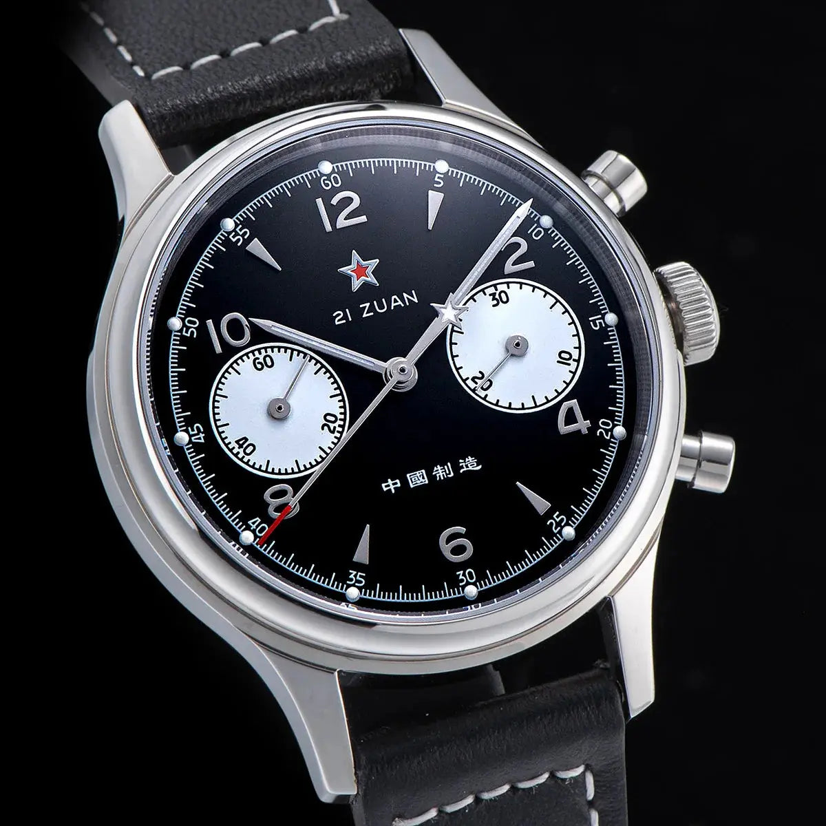 1963 Panda Pilot Chronograph Watch Air Force Sapphire - Inspirational Watches