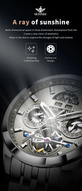 Automatic Luxury Waterproof Hollow Skeleton Watch - Inspirational Watches