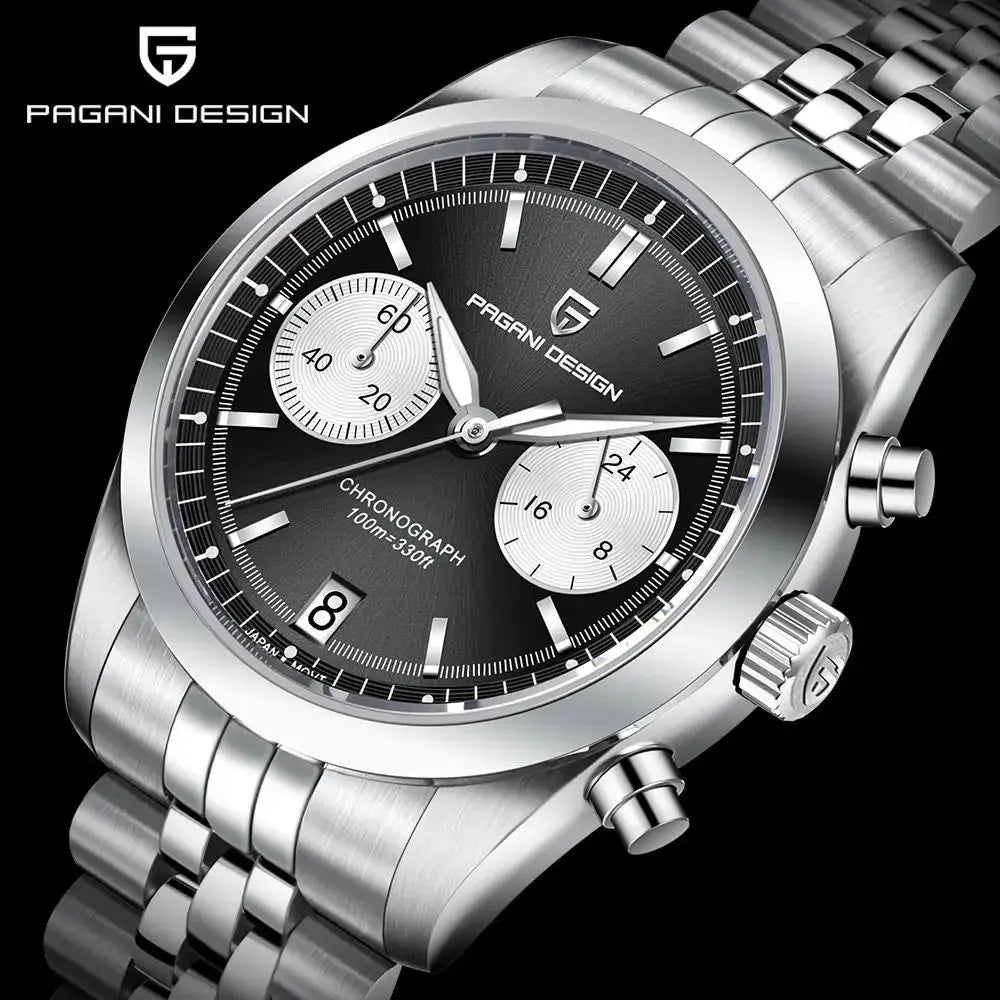 Sports Quartz Chronograph Men Luxury Watches Sapphire Stainless Steel Diving Clock Inspirational Watches