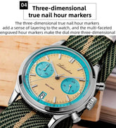 Multifunction Chronograph Luxury Watch For Men 100M Waterproof Inspirational Watches