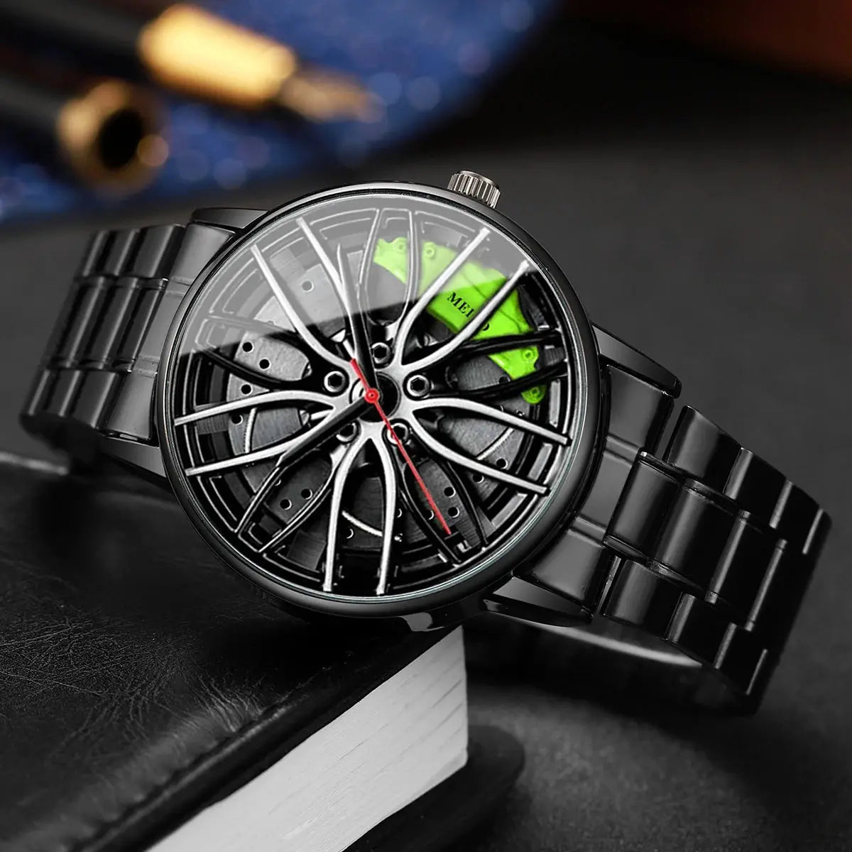 Car Wheel Stainless Steel Watch Inspirational Watches