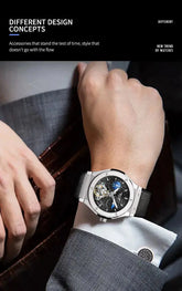 Moon Phase Automatic Luxury Fashion Business Watch Inspirational Watches
