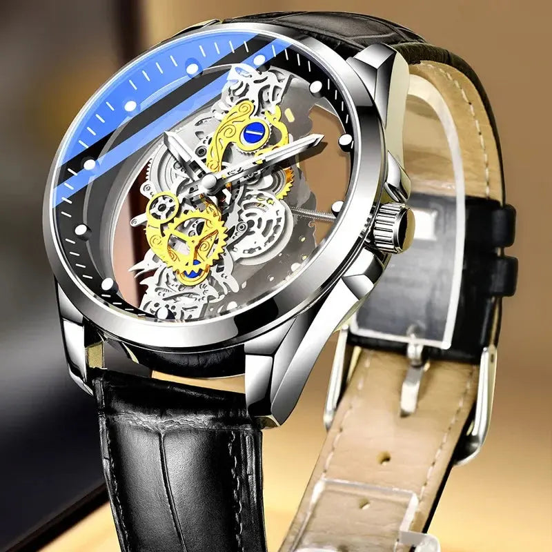 Luxury Gold Watches Imitation Mechanical Tourbillon Inspirational Watches