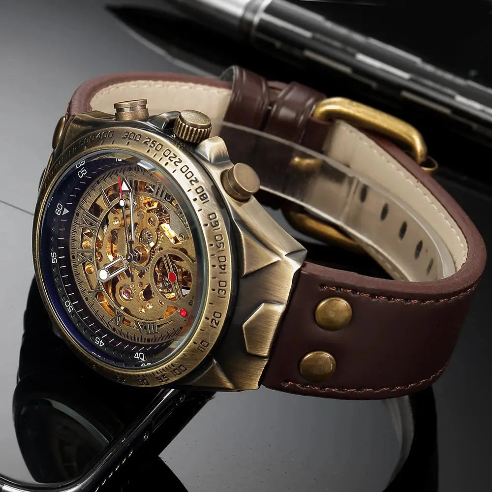 Retro with Genuine Leather Inspirational Watches