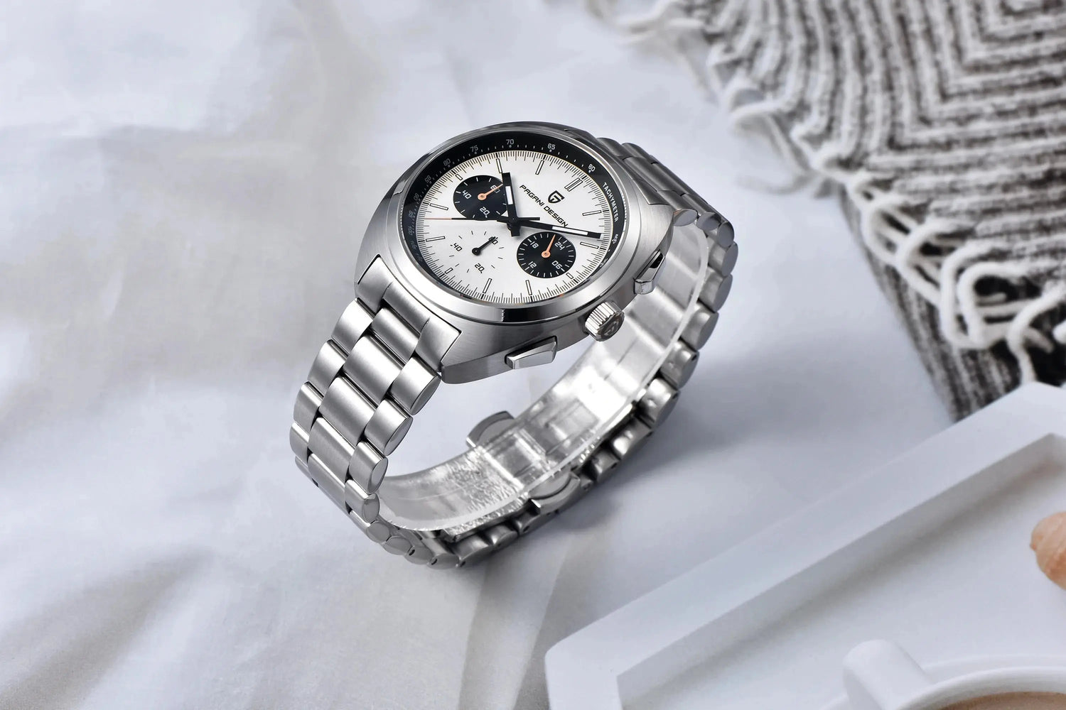 Luxury 40mm Stainless Steel Sports Watch with Chronograph - Inspirational Watches