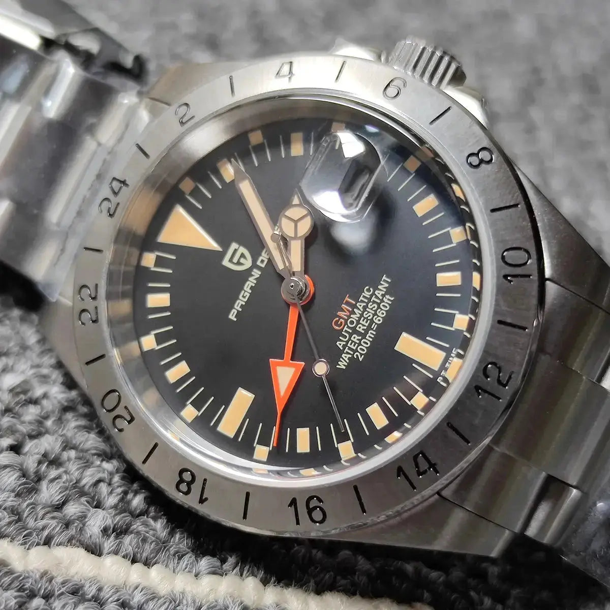 Luxury Automatic Mechanical Wristwatch Stainless Steel Retro 42mm Sapphire Waterproof - Inspirational Watches