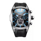 Reef Tiger 316L Stainless Steel Wine Barrel Automatic Watch Fashion Mulitfunction Tourbillon Mechanical Watches for Men RGA3069 Inspirational Watches